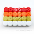 Blank Unpainted 16MM D6 Game Dice with Blank 6th Side, 8 Solid Colors